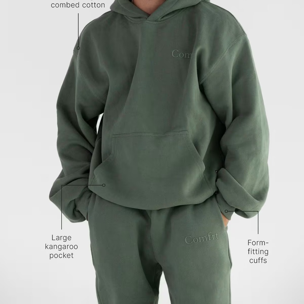Comfort Olive Green Hoodie - Women Sweatshirt & Hoodie